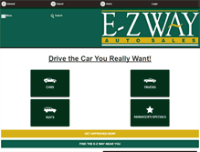 Tablet Screenshot of e-zwayautosales.com